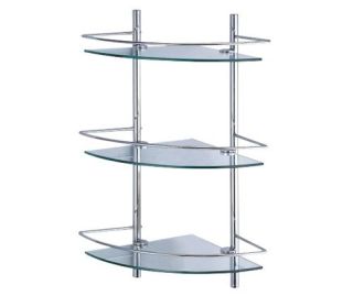 Wasserkraft K-3133 Полка стеклянная тройная угловая